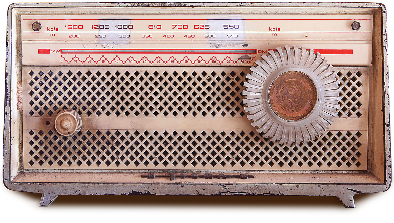 Vintage radio representing the Tape Op Podcast